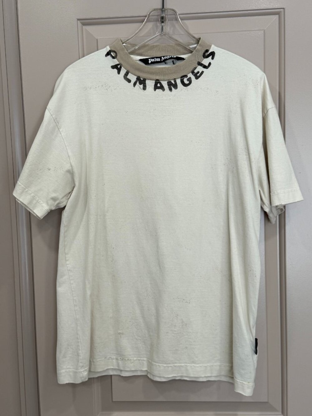 Palm Angels Logo Crewneck Cotton T-Shirt